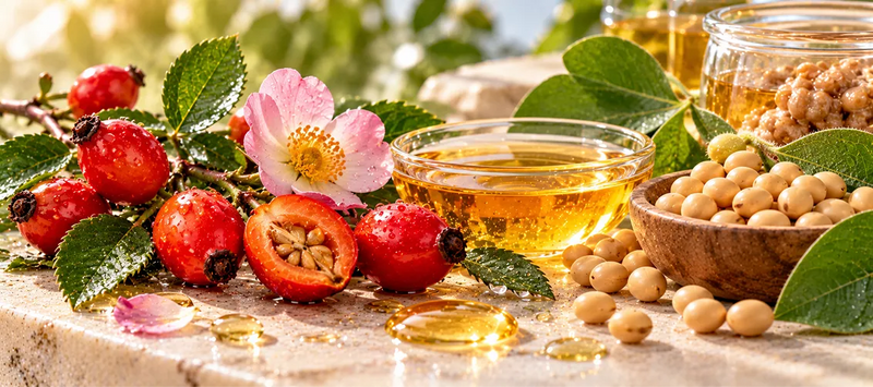 Rosehip Oil + Soybean Ferment