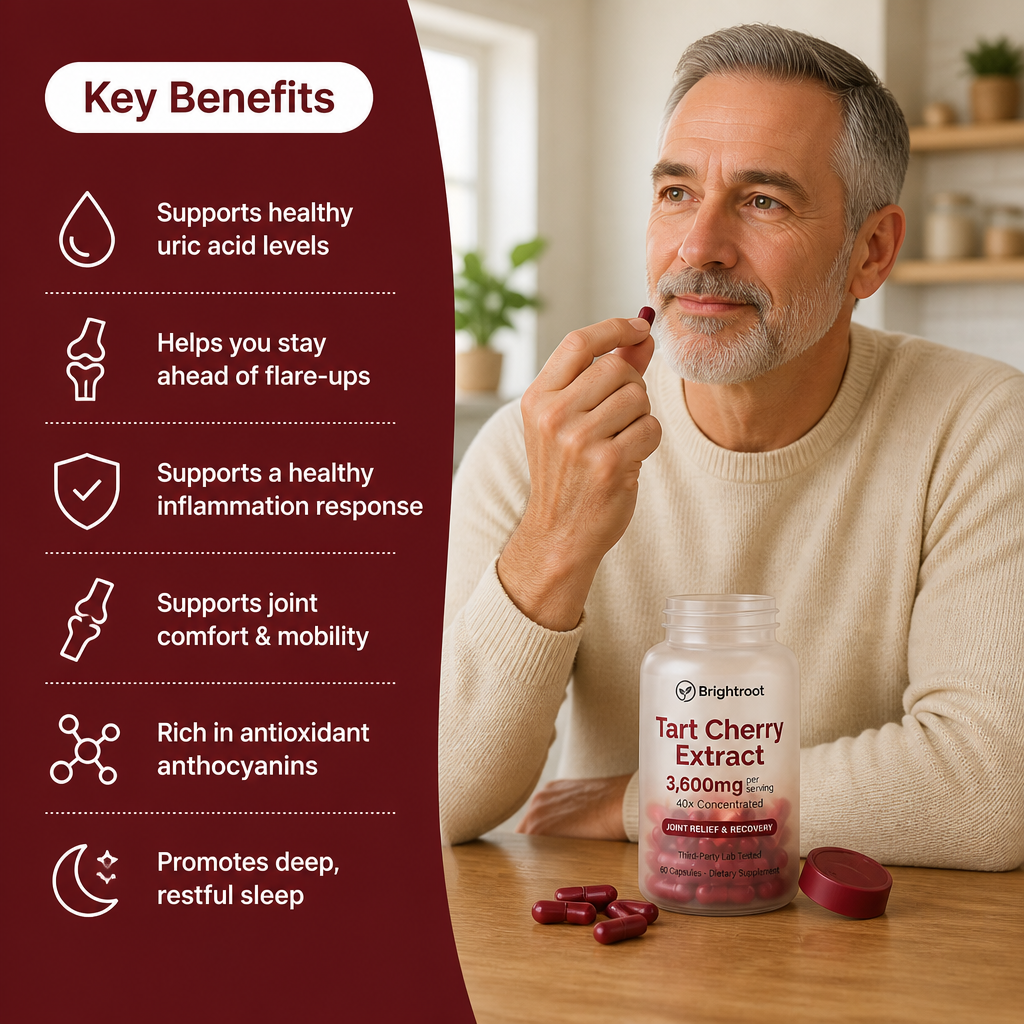 Brightroot Tart Cherry — Uric Acid Balance & Gout Support