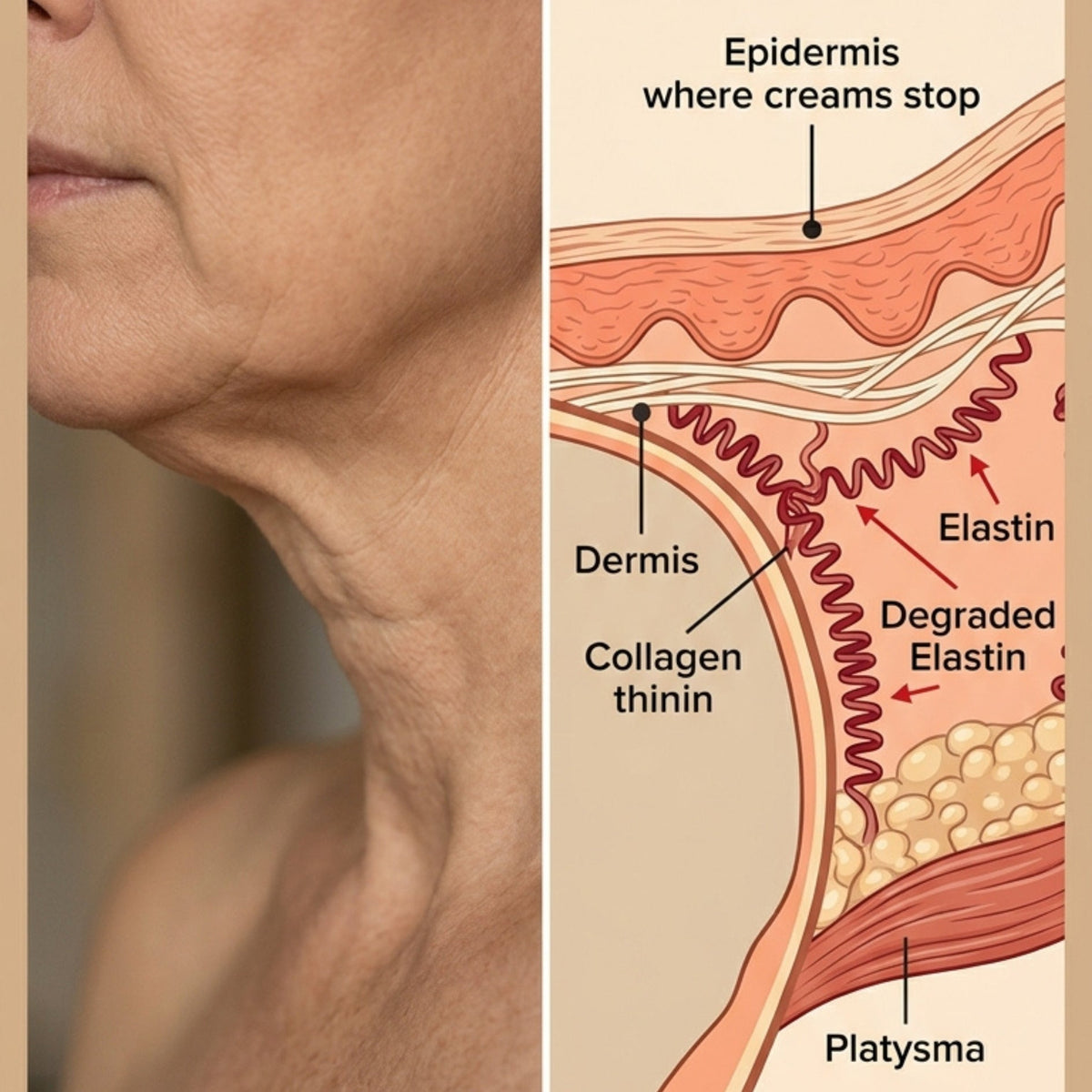 1. It's The Neck Serum That Targets Both Collagen AND Elastin